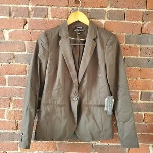 NWT Women's Apt.9 Army Green Fitted The Torrie Jacket Blazer Size 4